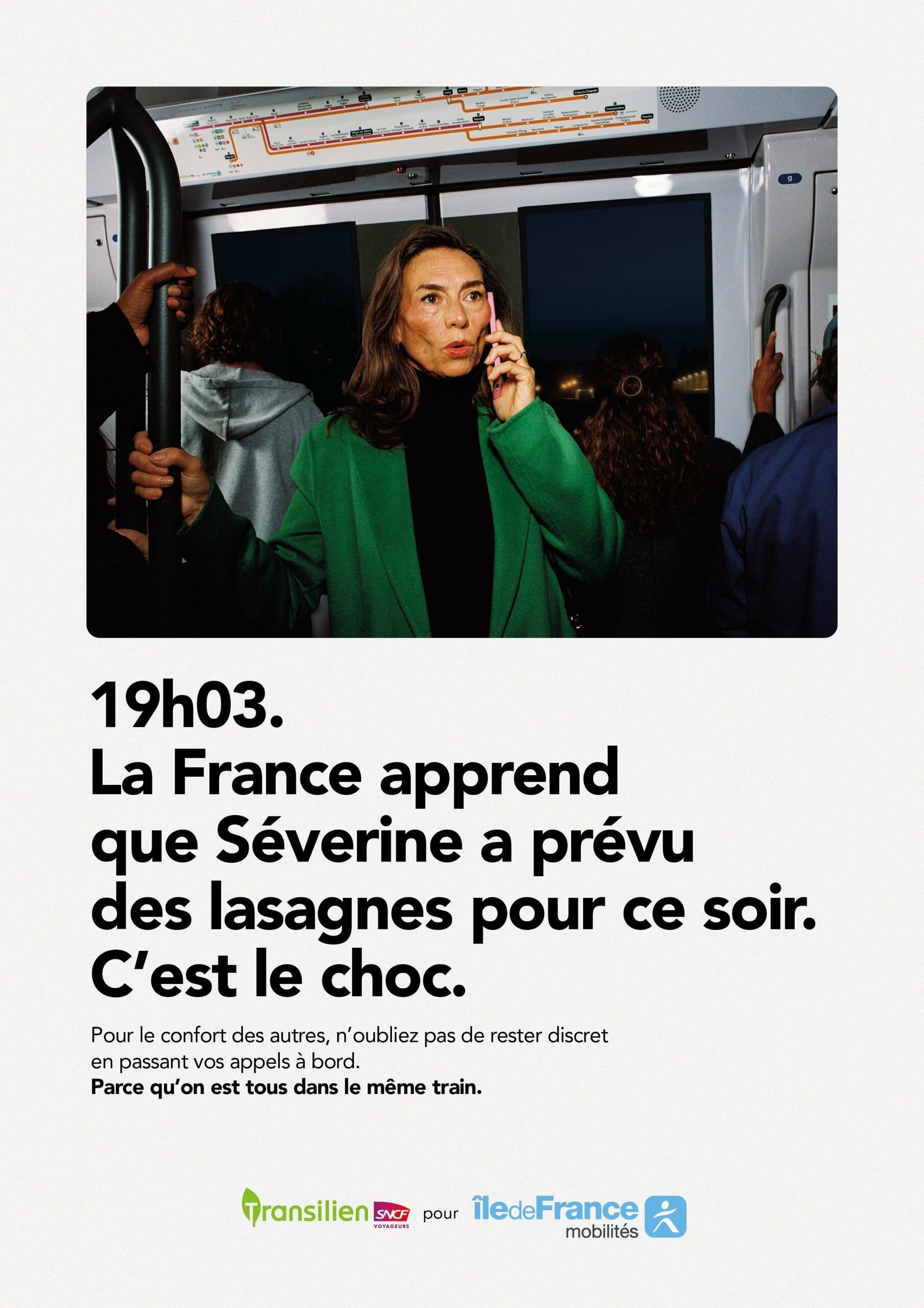 Campagne SNCF Transilien contre incivilités | Mobilettre